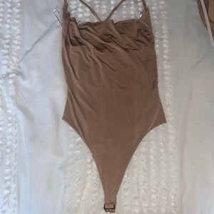 Missguided tan thong bodysuit
